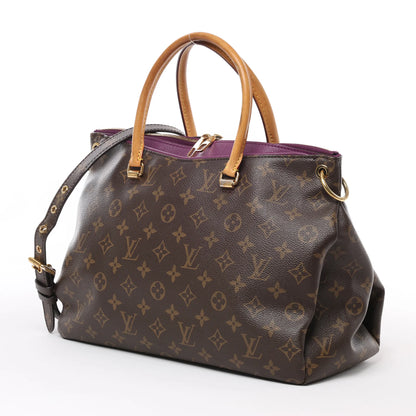 Louis Vuitton Monogram Pallas MM 2Way Handtasche in Lila x Braun M41059