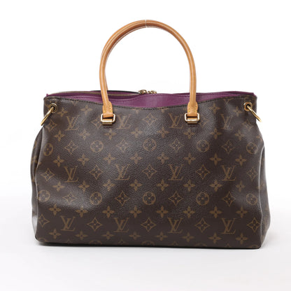 Louis Vuitton Monogram Pallas MM 2Way Handtasche in Lila x Braun M41059
