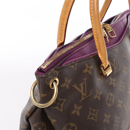 Louis Vuitton Monogram Pallas MM 2Way Handtasche in Lila x Braun M41059