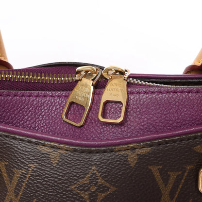 Louis Vuitton Monogram Pallas MM 2Way Handtasche in Lila x Braun M41059