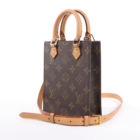 Louis Vuitton Monogram Petit Sac Plat 2Way Handtasche M69442