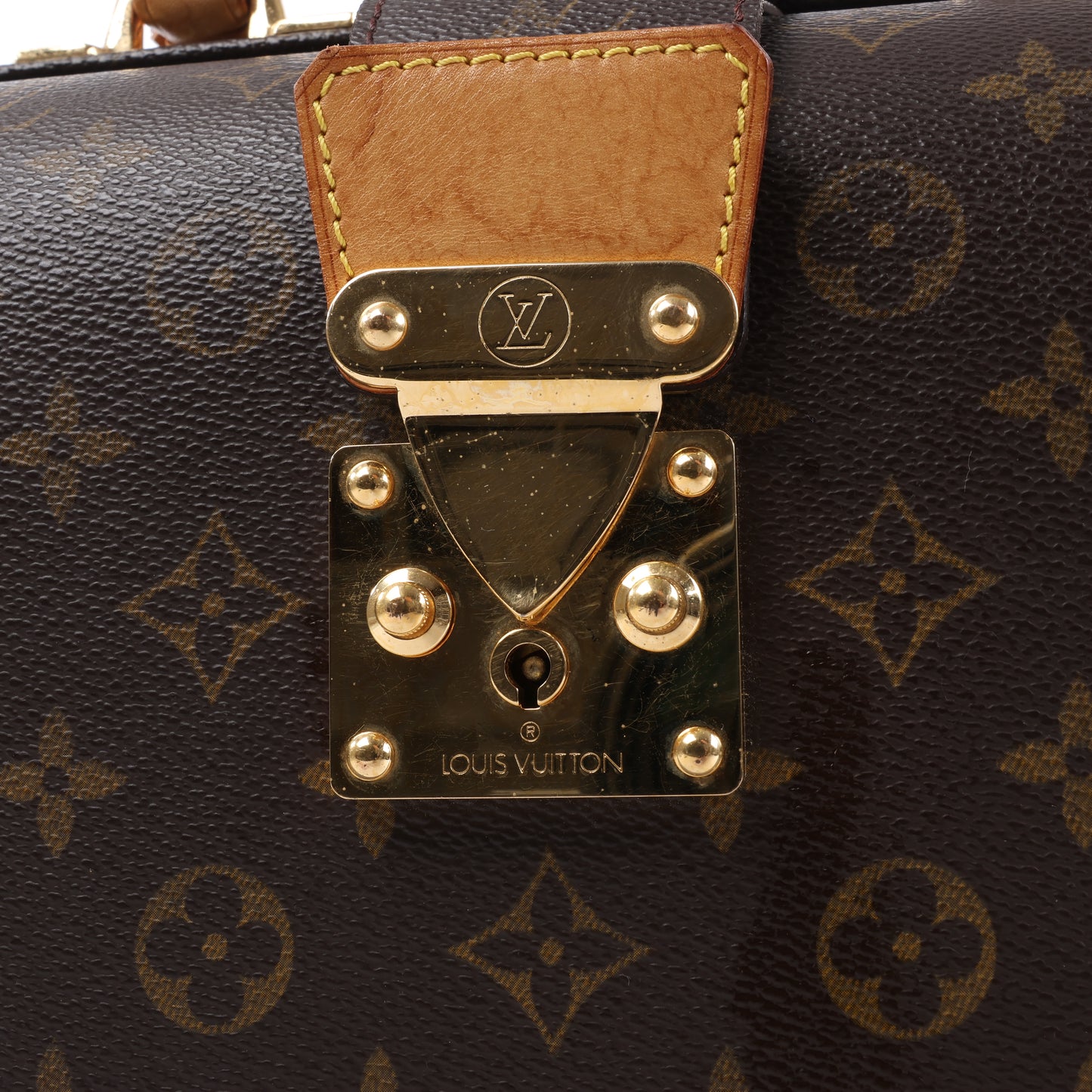 Louis Vuitton Monogram Serviette Fermoir Handbag M53305