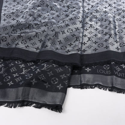 Louis Vuitton Monogram Shine Seidenschal in Schwarz M75123 MR0261