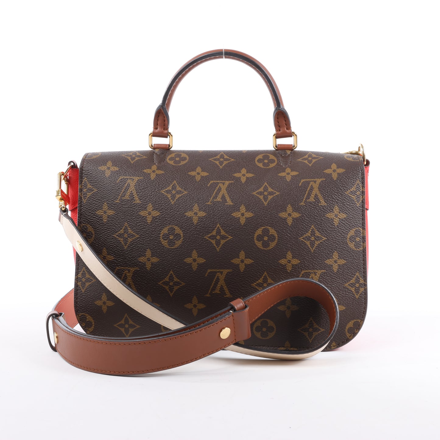 Louis Vuitton-Monogramm Vaugirard PM in Braun x Rot M44548