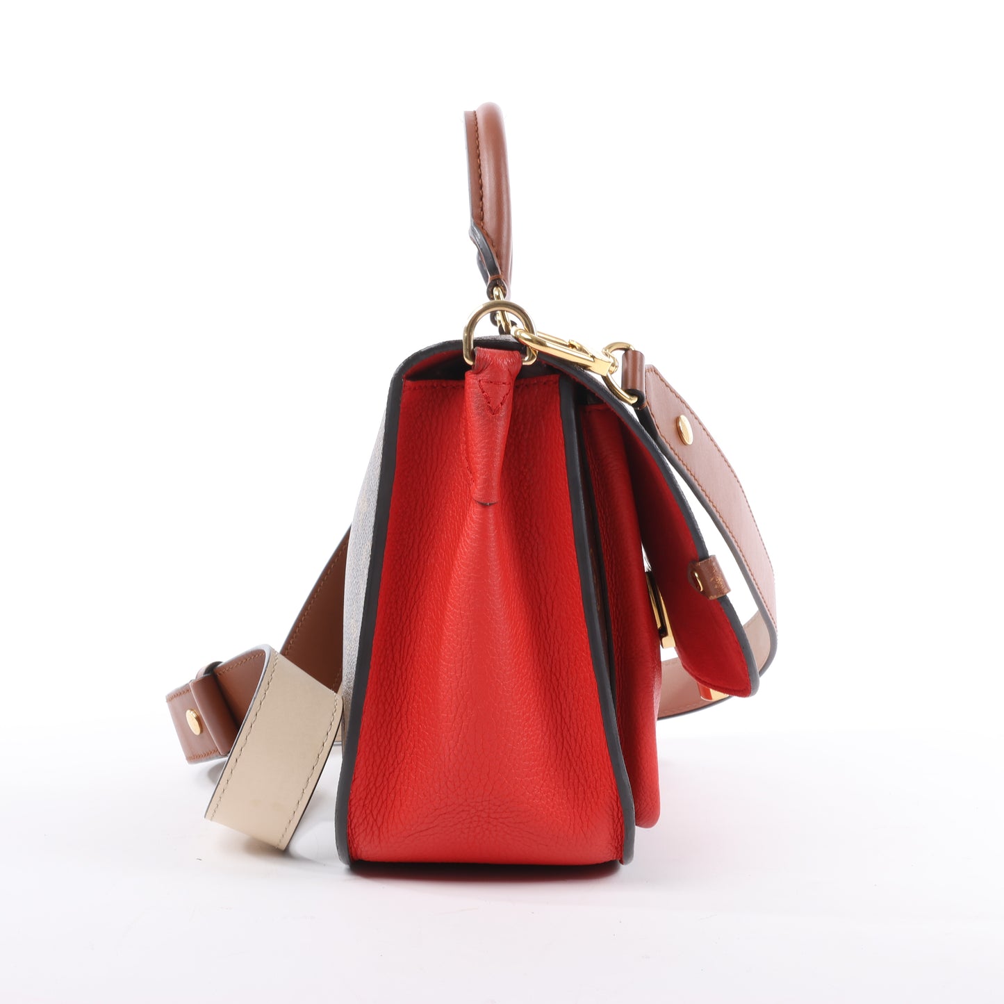 Louis Vuitton-Monogramm Vaugirard PM in Braun x Rot M44548