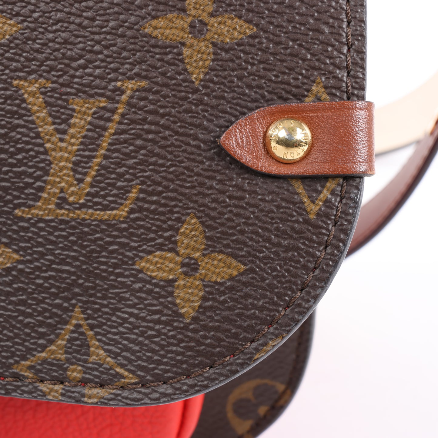 Louis Vuitton-Monogramm Vaugirard PM in Braun x Rot M44548