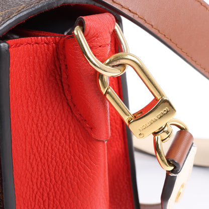 Louis Vuitton-Monogramm Vaugirard PM in Braun x Rot M44548