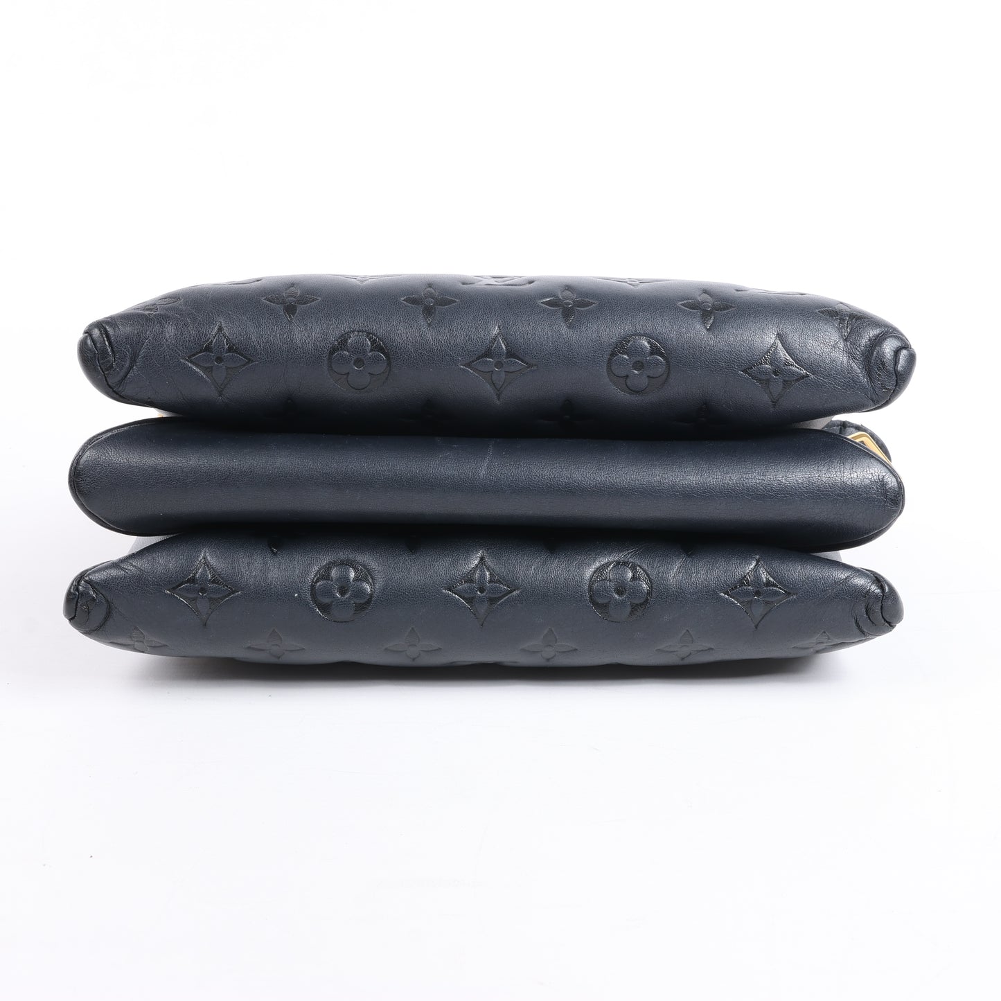Louis Vuitton Coussin PM 2Way-Umhängetasche mit Monogrammprägung in Schwarz M57790