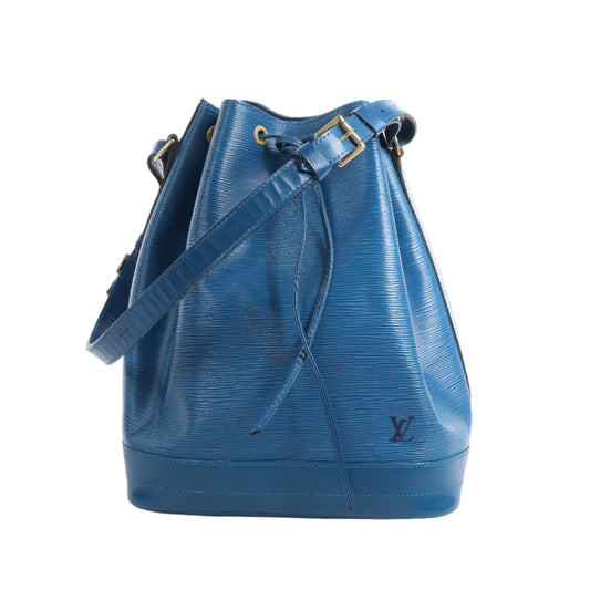 Louis Vuitton Epi Leather Noe Shoulder Bag in Blue