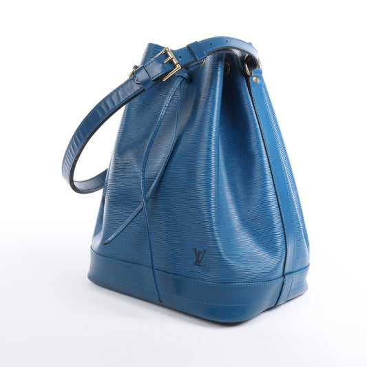 Louis Vuitton Epi Leather Noe Shoulder Bag in Blue