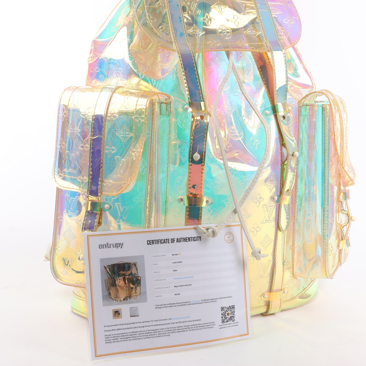 Louis Vuitton Monogramm Prism Christopher GM Rucksack M44766