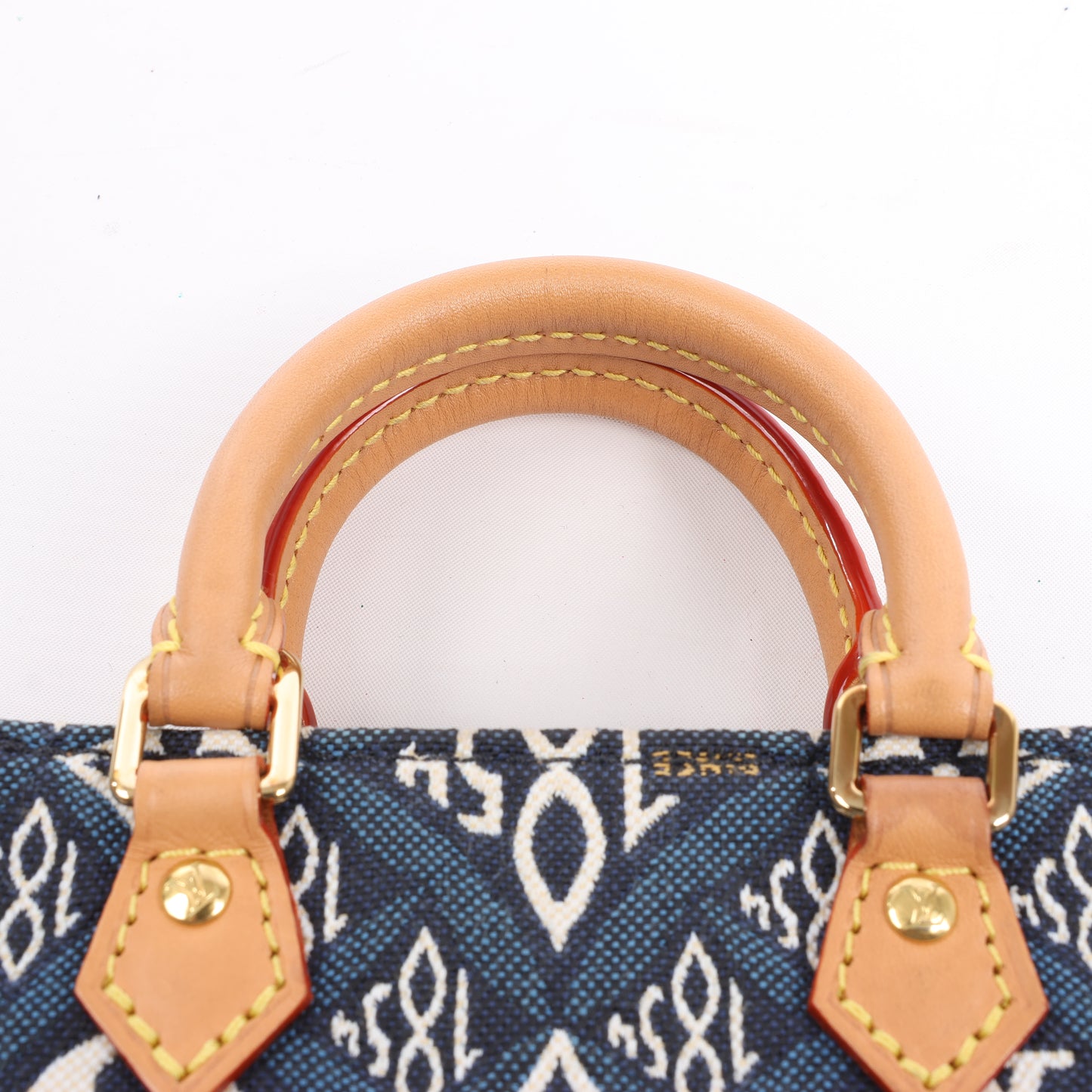 Sac à main Louis Vuitton Since1854 Petit Sac Plat 2 voies Bleu x Beige M80288