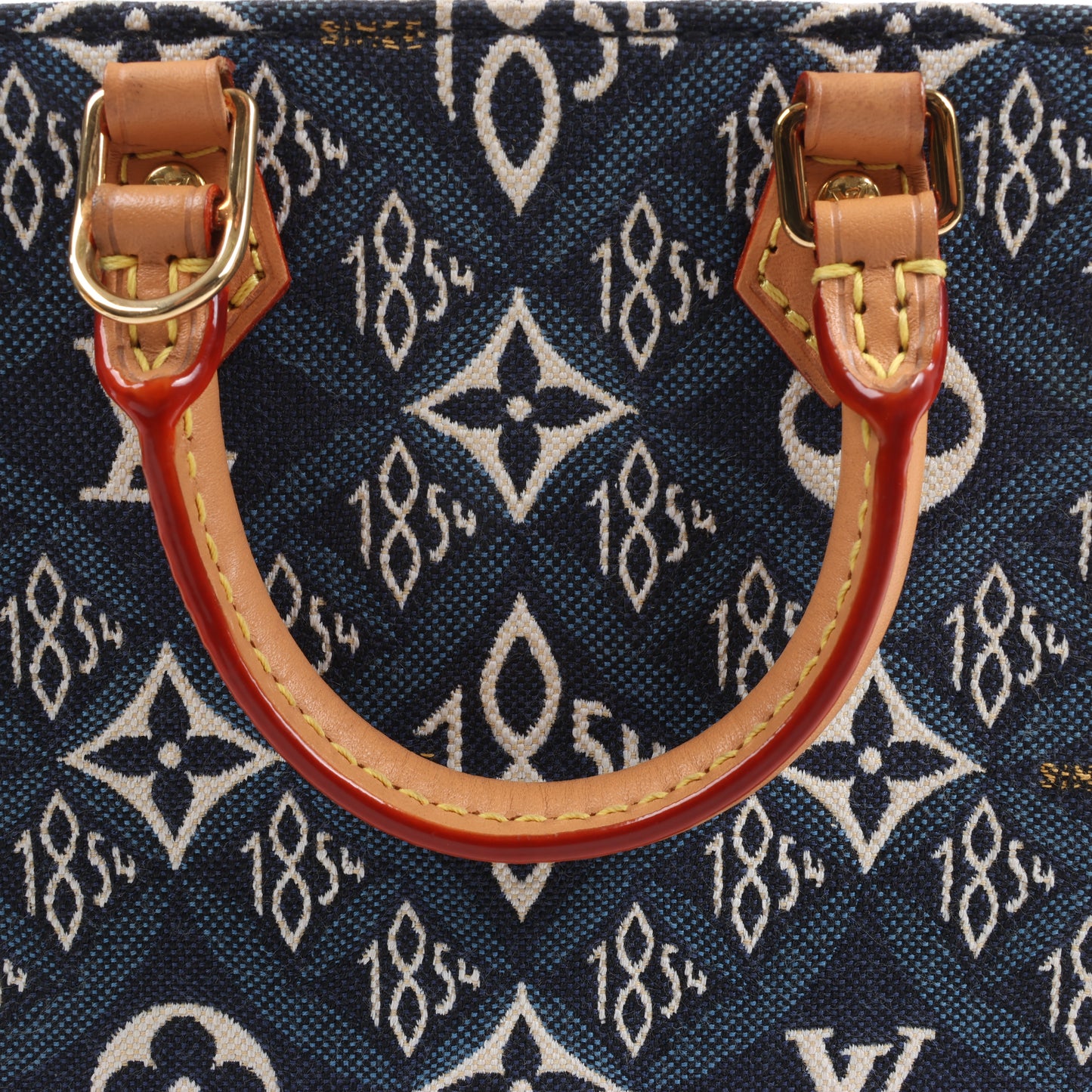 Sac à main Louis Vuitton Since1854 Petit Sac Plat 2 voies Bleu x Beige M80288