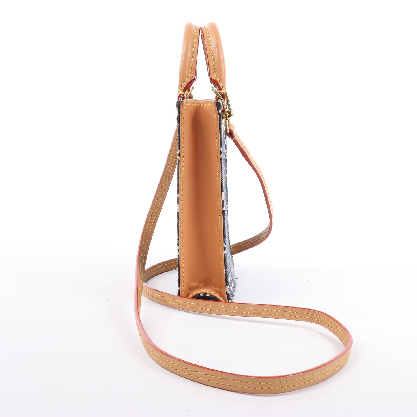 Sac à main Louis Vuitton Since1854 Petit Sac Plat 2 voies Bleu x Beige M80288