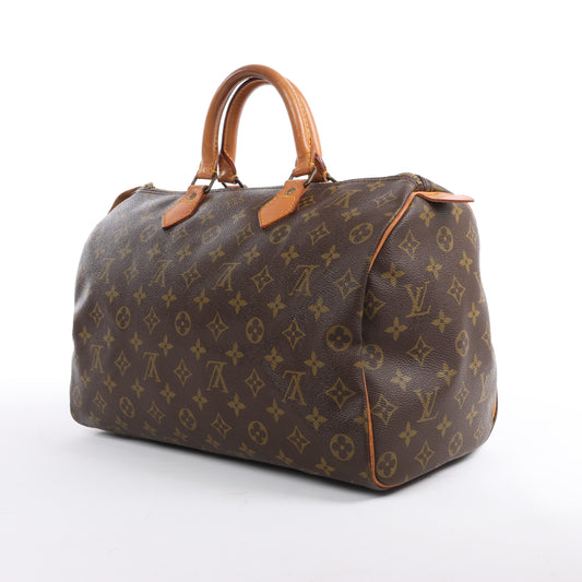 Louis Vuitton Monogram Canvas Speedy 35 Handbag
