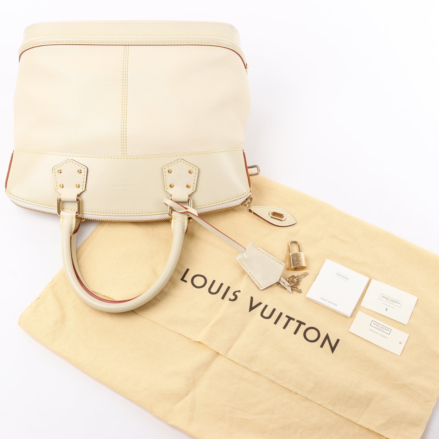 Louis Vuitton Suhali Lockit PM Handtasche in Beige M91887