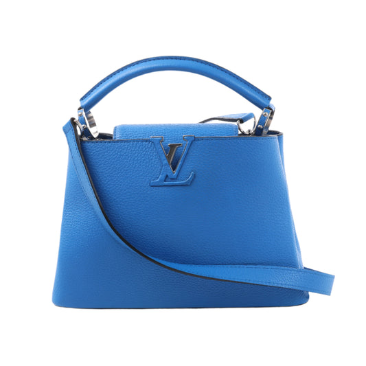Louis Vuitton Taurillon Capucines BB Sac à main en Bleu