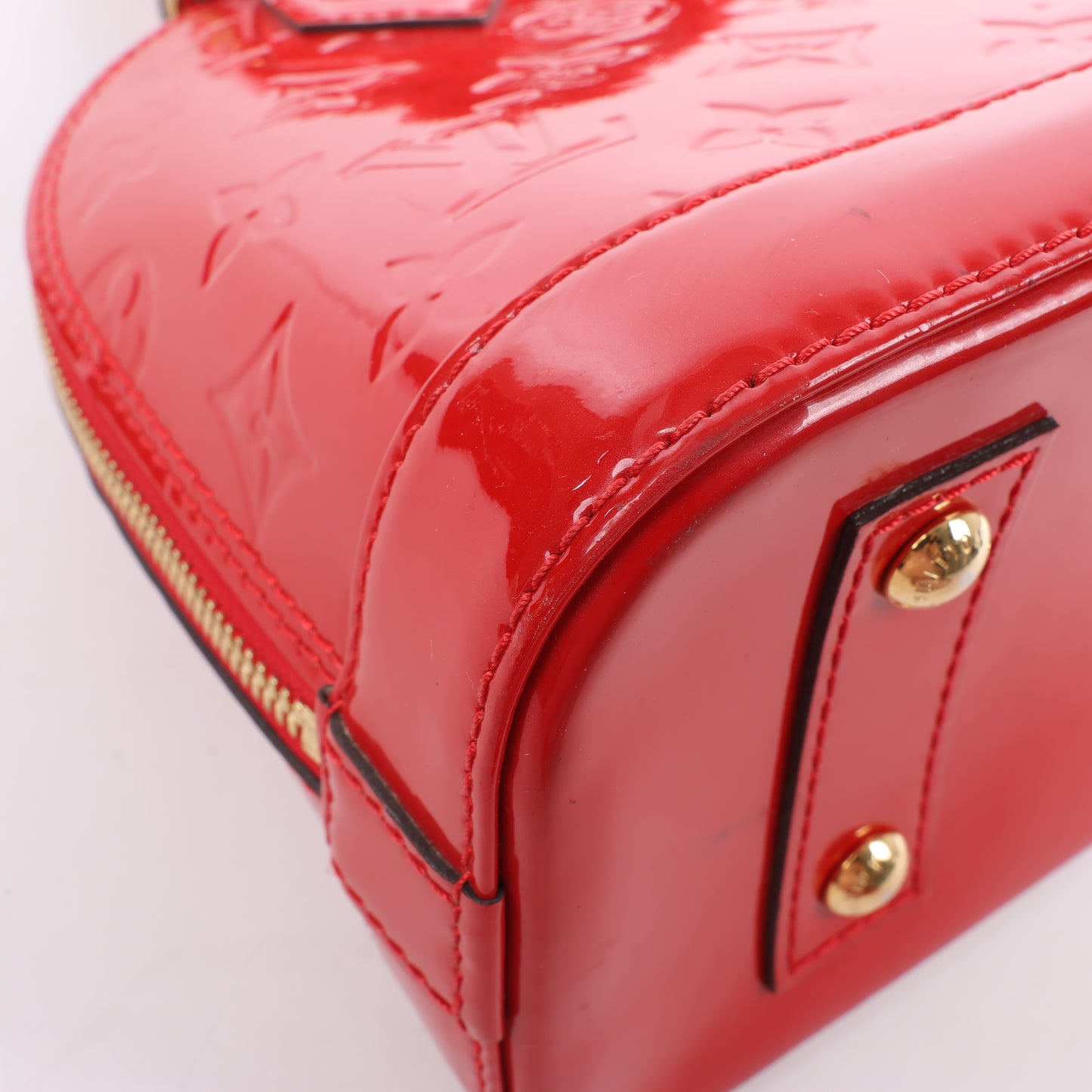 Louis Vuitton Monogram Vernis Alma BB Handtasche in Rot M90174