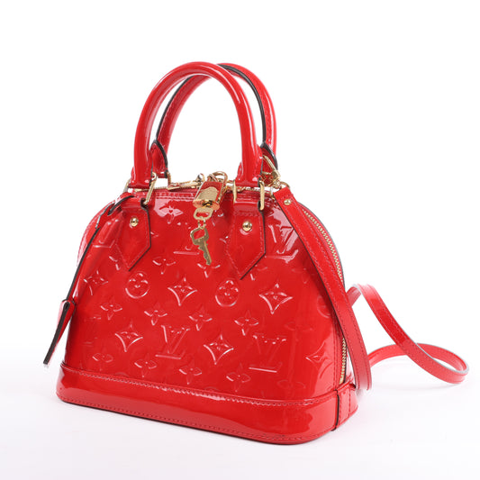 Louis Vuitton Monogram Vernis Alma BB Handtasche in Rot M90174