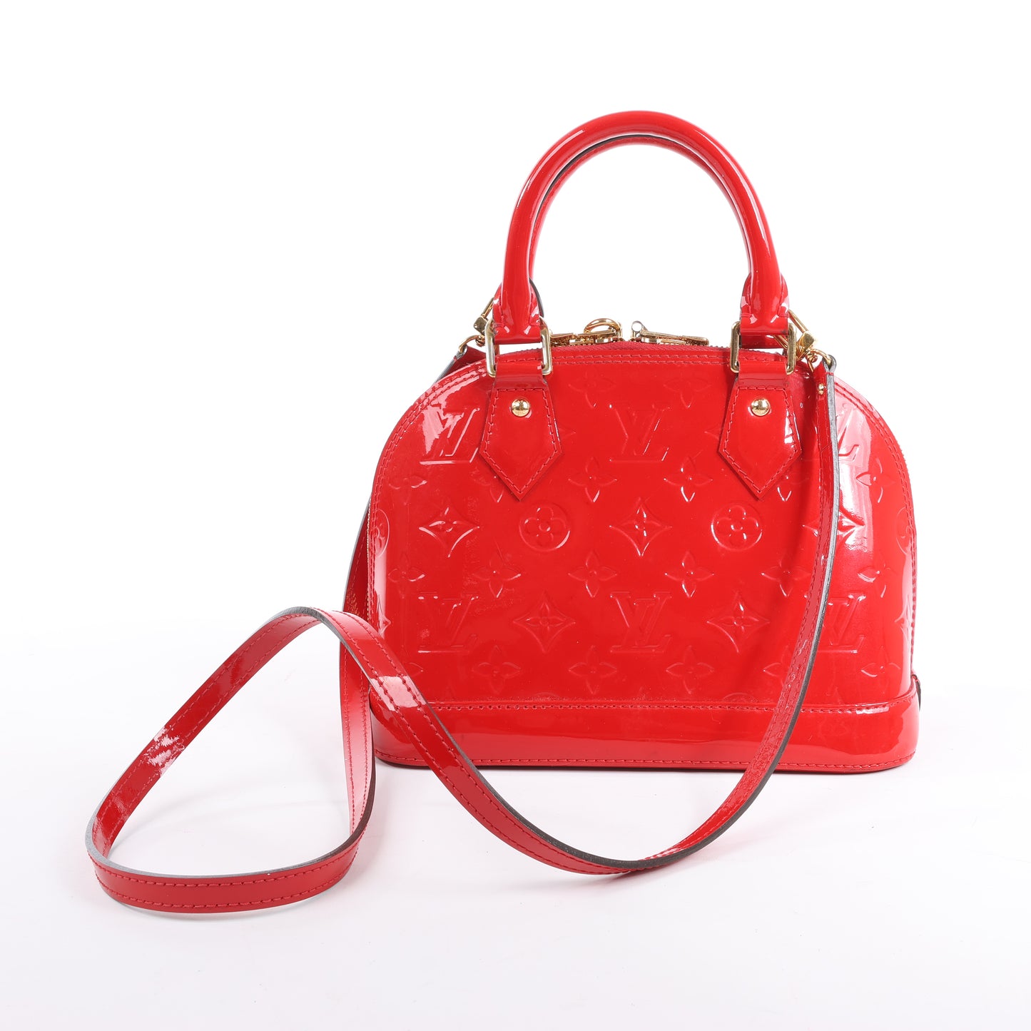 Louis Vuitton Monogram Vernis Alma BB Handtasche in Rot M90174