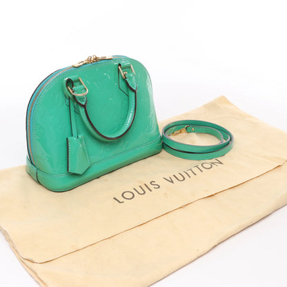 Louis Vuitton Monogram Vernis Alma BB Handtasche in Grün M90302