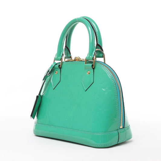 Louis Vuitton Monogram Vernis Alma BB Handtasche in Grün M90302