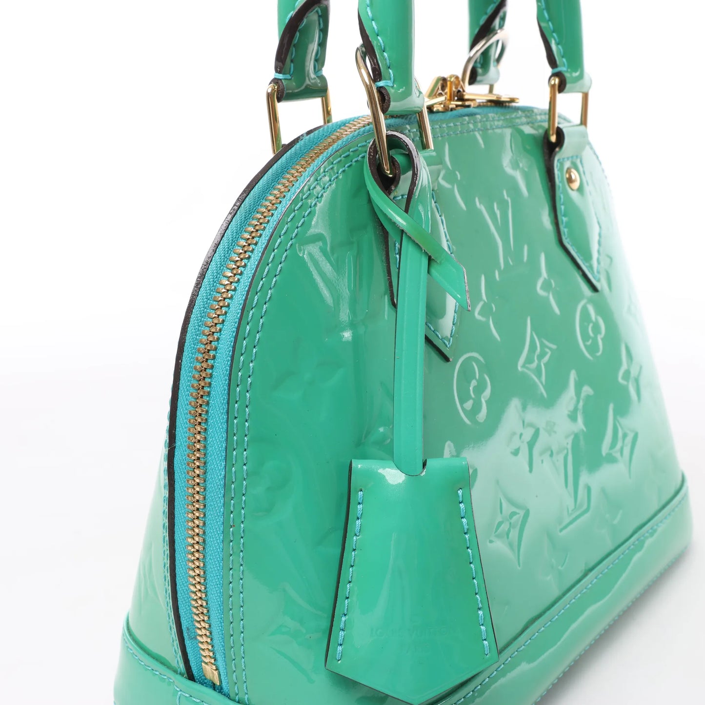 Louis Vuitton Monogram Vernis Alma BB Handtasche in Grün M90302