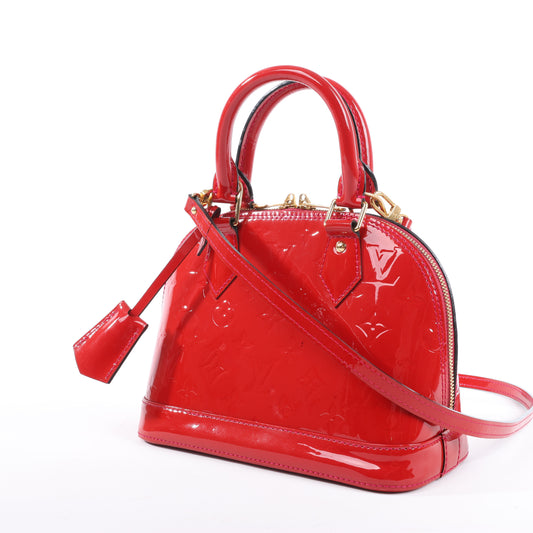 Louis Vuitton Monogram Vernis Alma BB Handtasche in Rot M91606