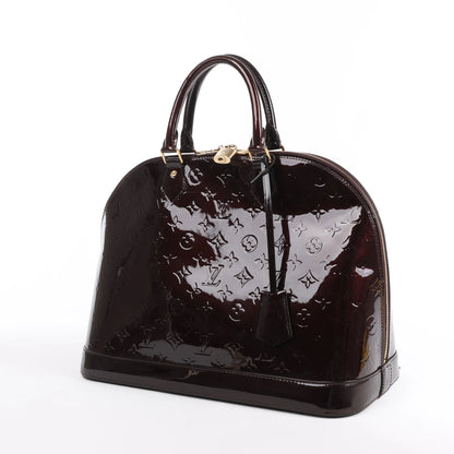 Louis Vuitton Vernis Alma GM Handtasche in Amarante M91687