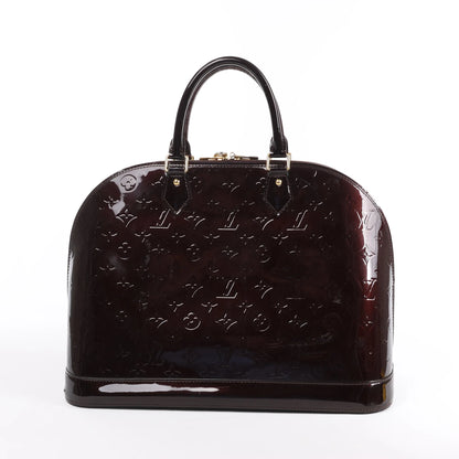 Louis Vuitton Vernis Alma GM Handtasche in Amarante M91687