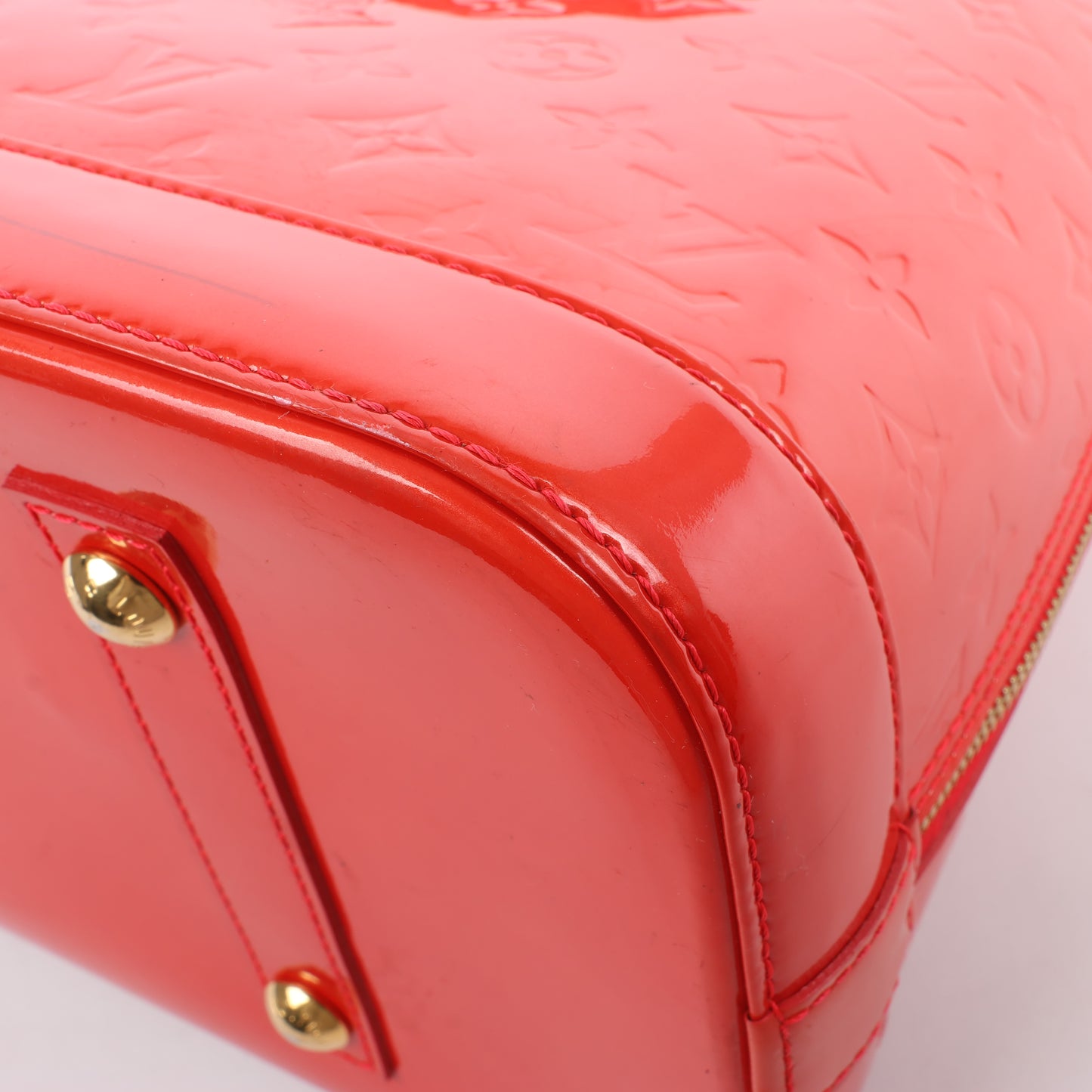 Sac à main Louis Vuitton Vernis Alma GM en rouge M91693
