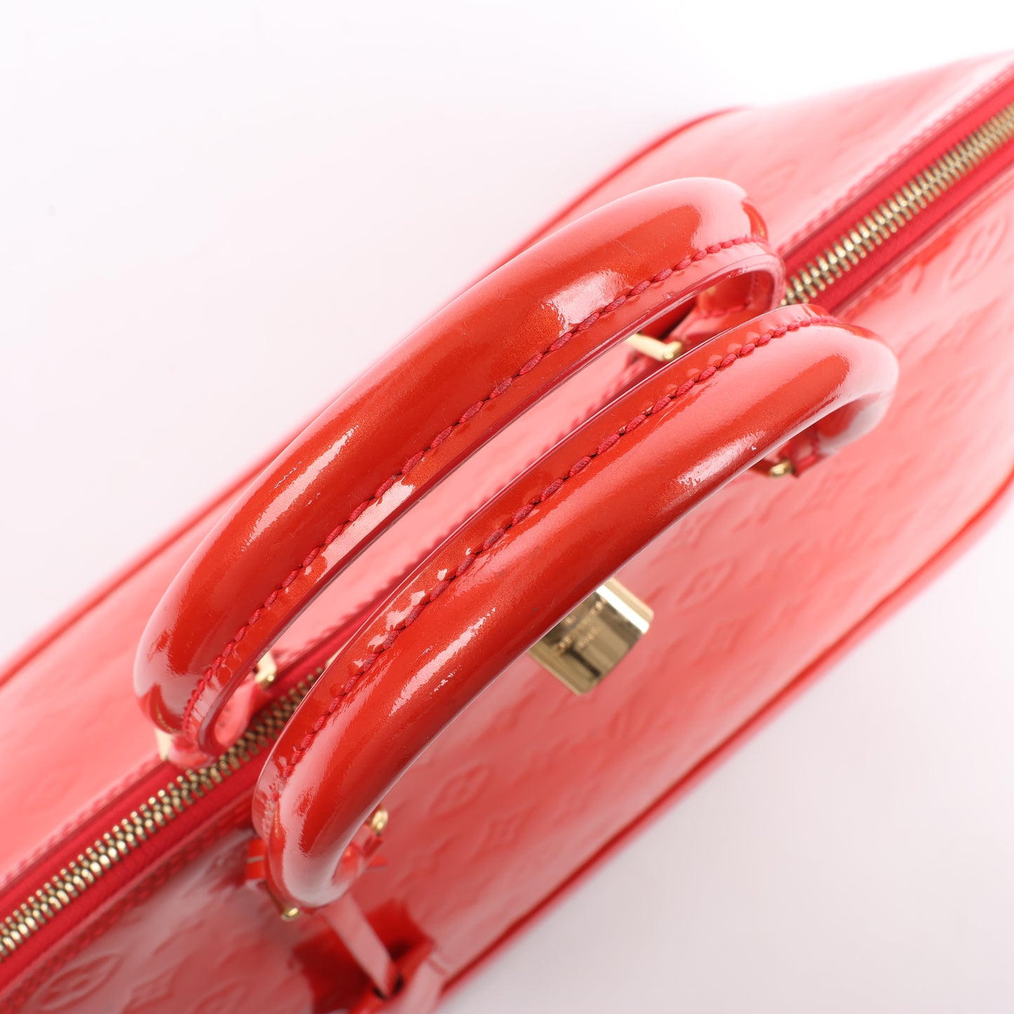 Sac à main Louis Vuitton Vernis Alma GM en rouge M91693
