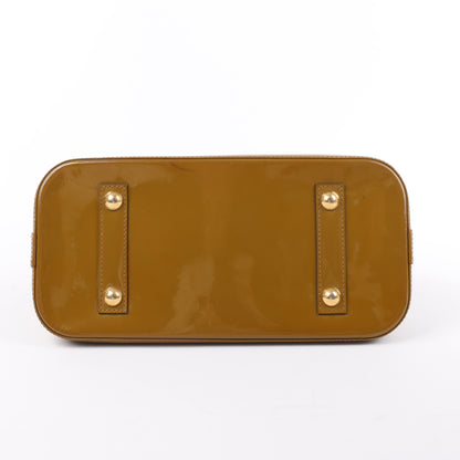 Louis Vuitton Vernis Alma Handtasche in Oliv M91582