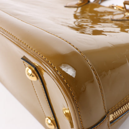 Louis Vuitton Vernis Alma Handtasche in Oliv M91582