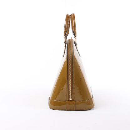 Louis Vuitton Vernis Alma Handtasche in Oliv M91582