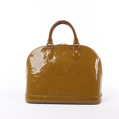 Louis Vuitton Vernis Alma Handtasche in Oliv M91582