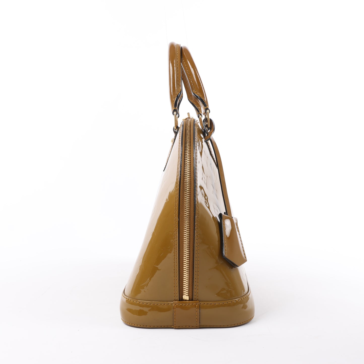 Louis Vuitton Vernis Alma Handtasche in Oliv M91582