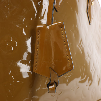 Louis Vuitton Vernis Alma Handtasche in Oliv M91582