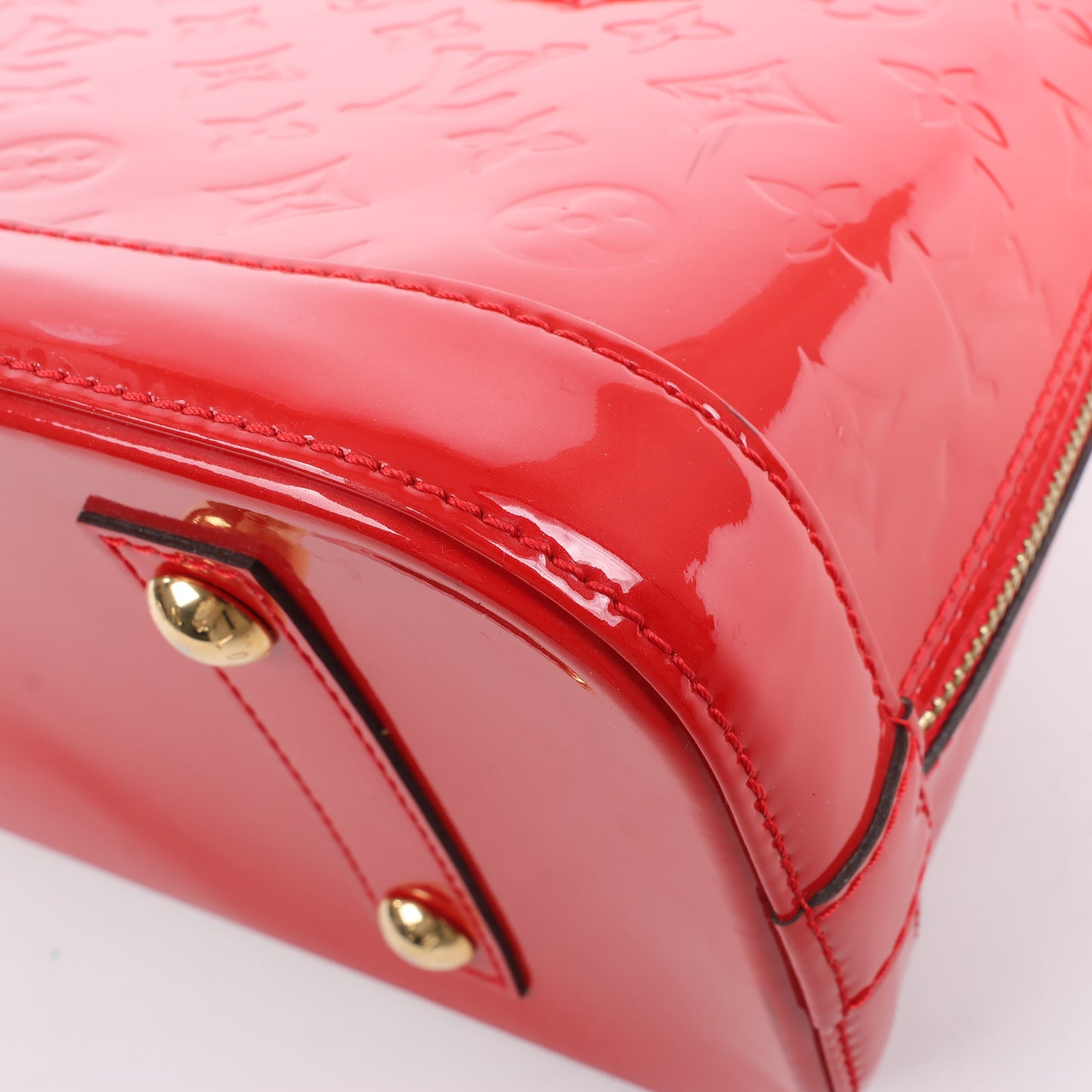 Sac à main LOUIS VUITTON Vernis Alma PM en rouge M90096