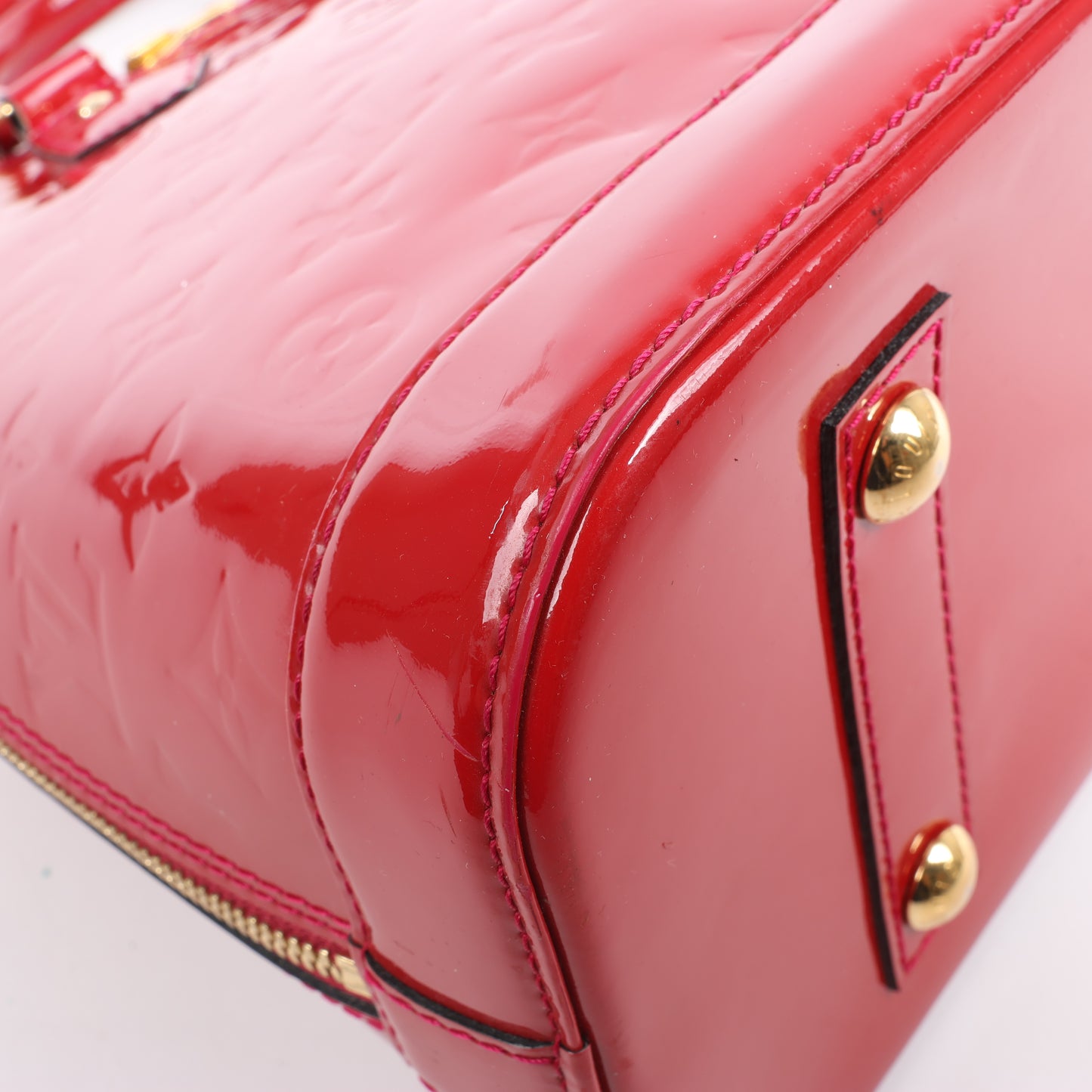 LOUIS VUITTON Vernis Alma PM Handtasche in Rot M91770
