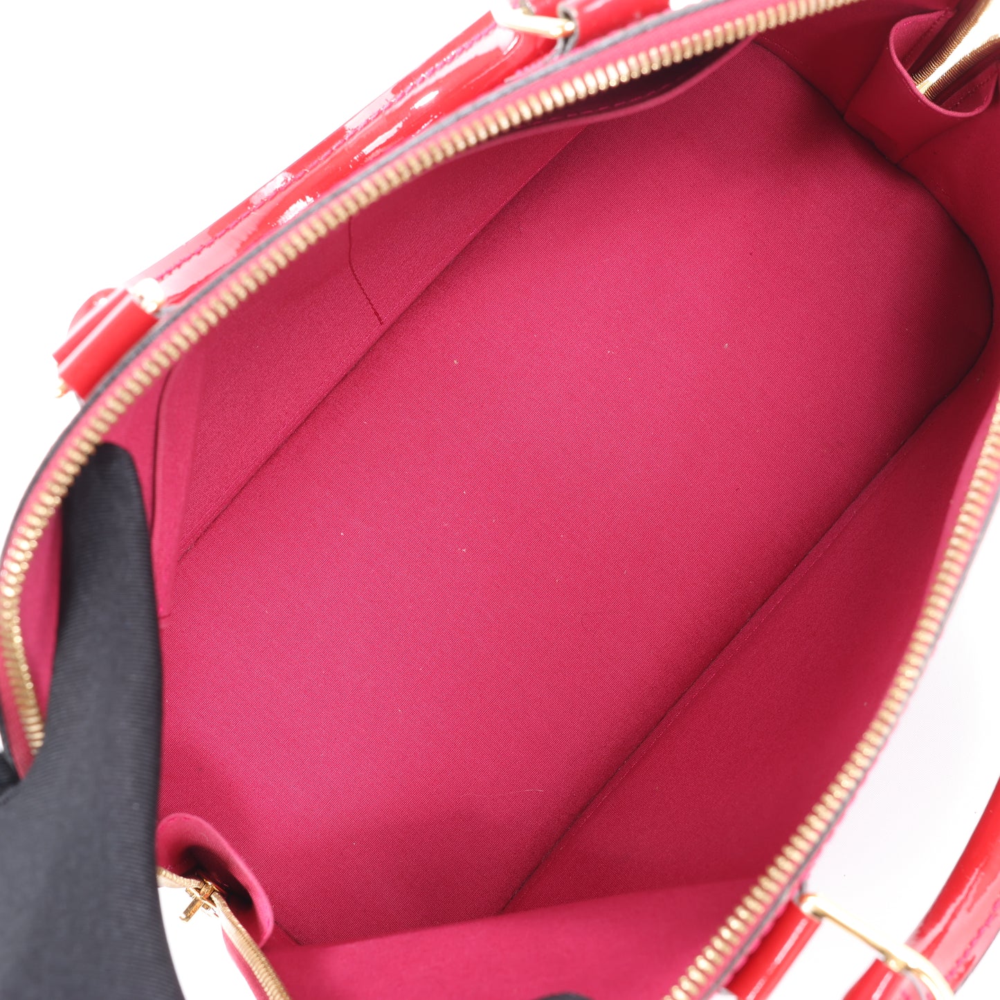 LOUIS VUITTON Vernis Alma PM Handtasche in Rot M91770