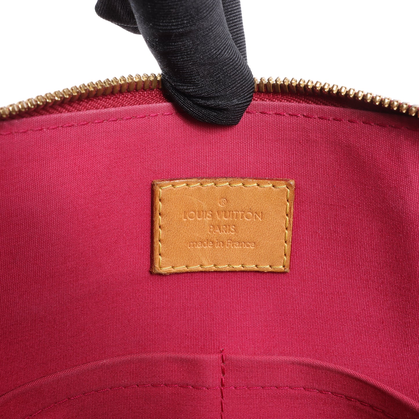 LOUIS VUITTON Vernis Alma PM Handtasche in Rot M91770