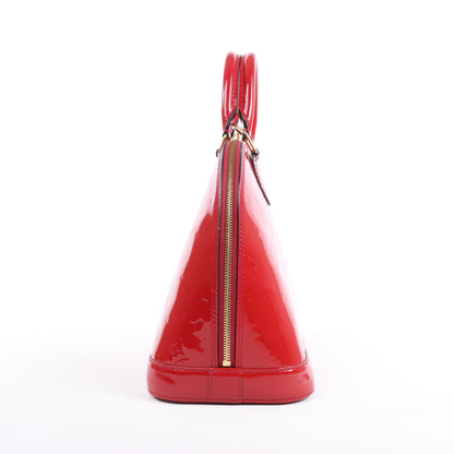 LOUIS VUITTON Vernis Alma PM Handtasche in Rot M91770