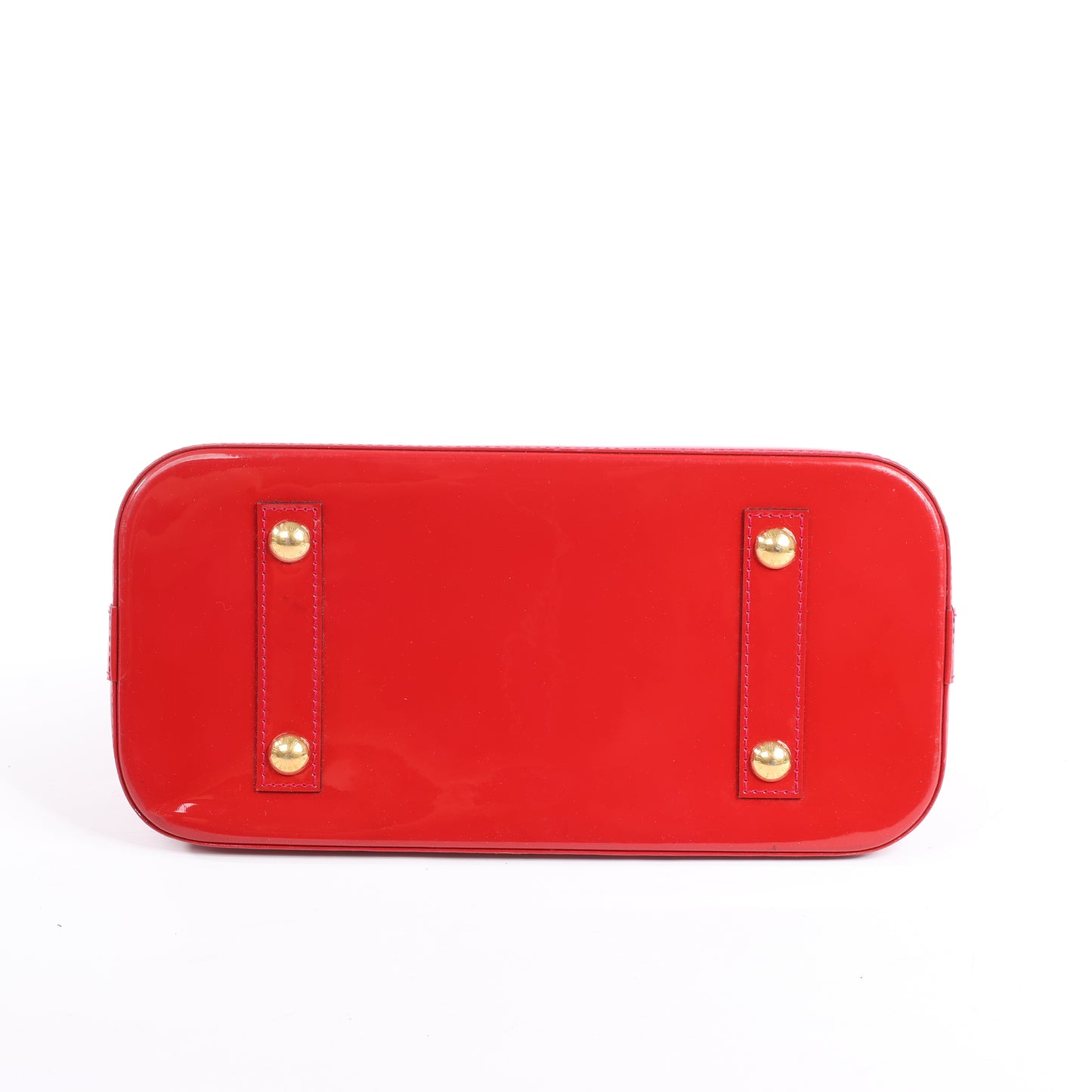 LOUIS VUITTON Vernis Alma PM Handtasche in Rot M91770