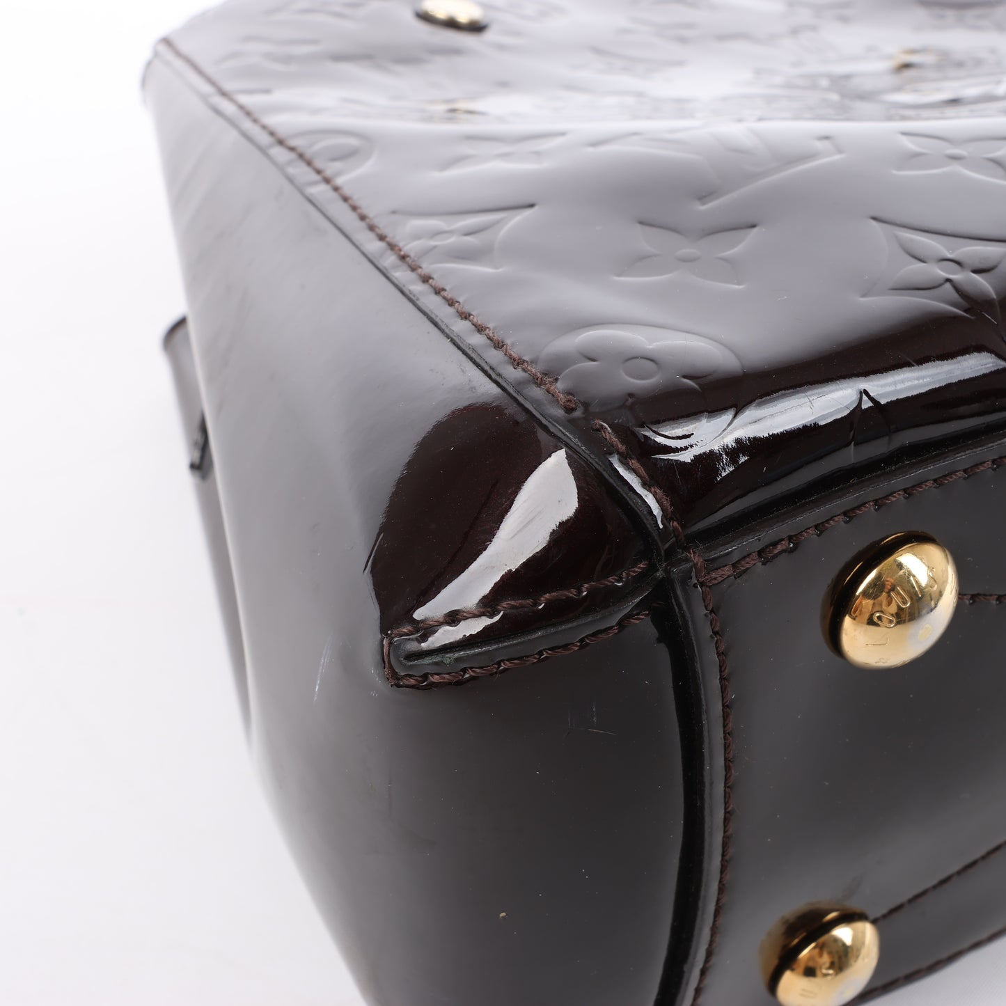 Louis Vuitton Vernis Montaigne BB 2Way Handtasche in Amarante M50403