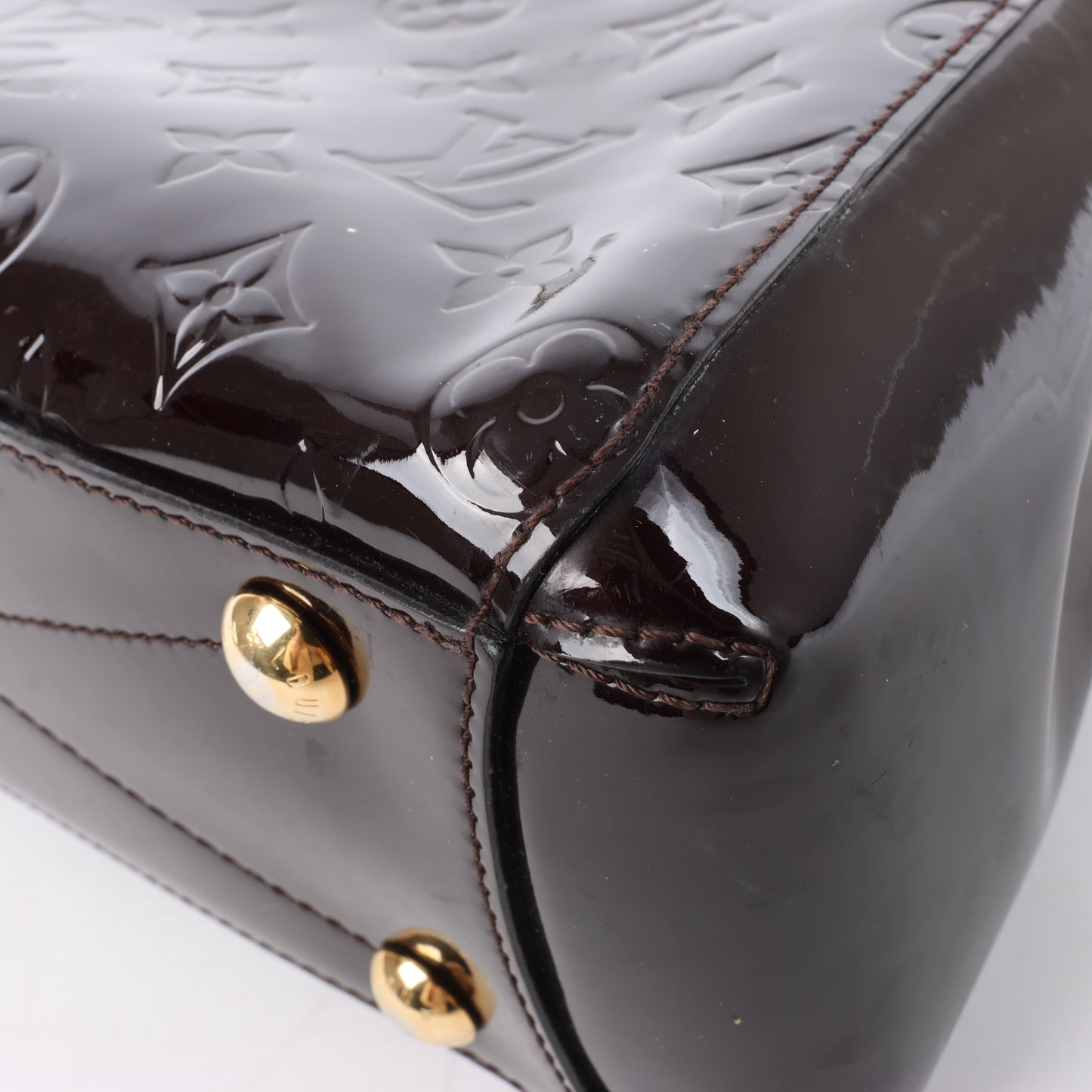 Louis Vuitton Vernis Montaigne BB 2Way Handtasche in Amarante M50403