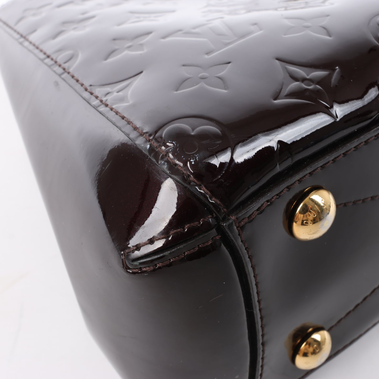Louis Vuitton Vernis Montaigne BB 2Way Handtasche in Amarante M50403