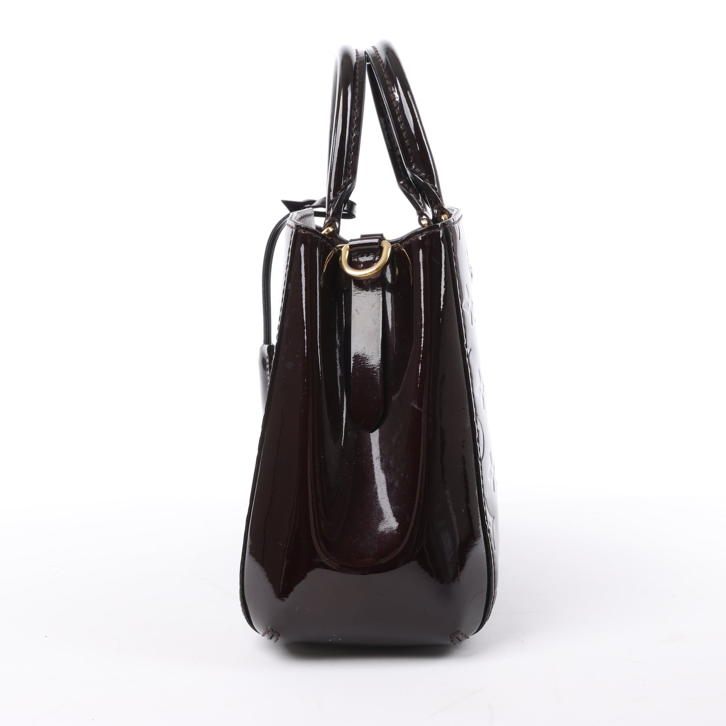 Louis Vuitton Vernis Montaigne BB 2Way Handtasche in Amarante M50403