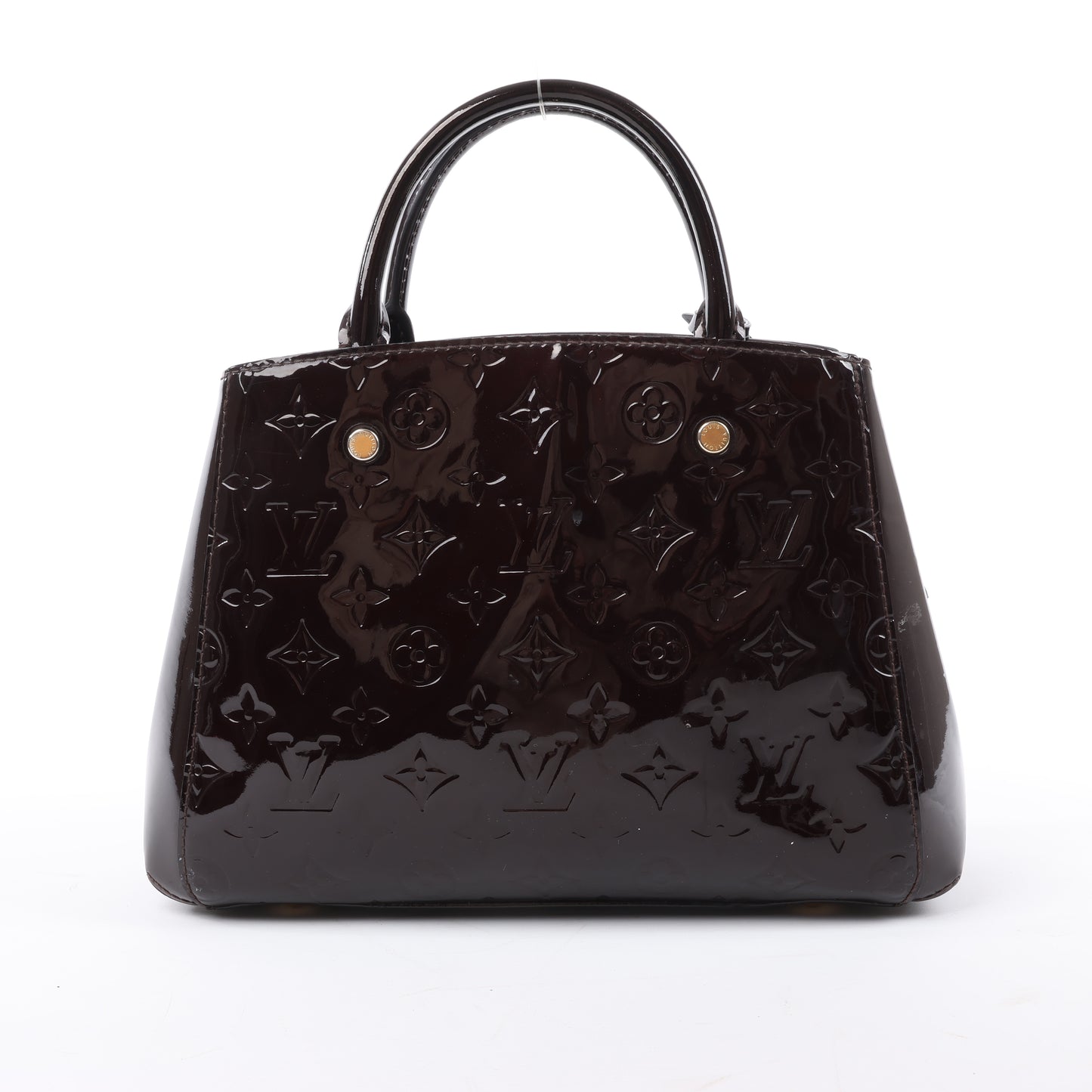 Louis Vuitton Vernis Montaigne BB 2Way Handtasche in Amarante M50403