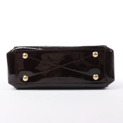 Louis Vuitton Vernis Montaigne BB 2Way Handtasche in Amarante M50403